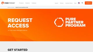 
                            1. Request Access Partner Portal | Pure Storage