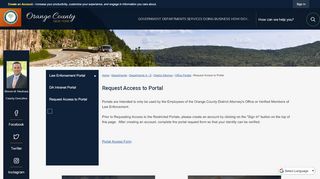 
                            5. Request Access to Portal | Orange County, NY