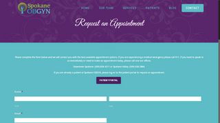 
                            1. Request an Appointment – Spokane OBGYN