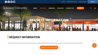 
                            7. Request Information | Johnson University | Johnson University