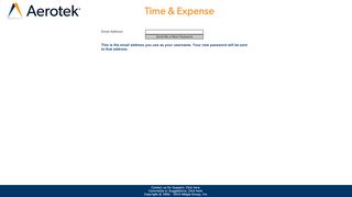 
                            3. Request New Password - timeandexpense.aerotek.com