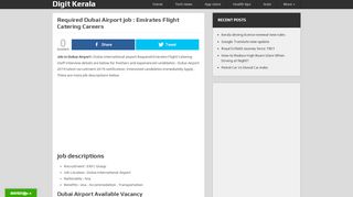 
                            8. Required Dubai Airport job : Emirates Flight Catering Careers - Digit ...