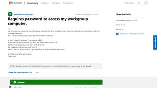 
                            3. Requires password to access my workgroup computer ...