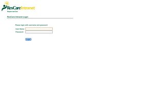 
                            2. ResCare Intranet Login