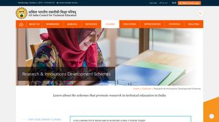 
                            1. Research & Innovations Development Schemes | Government ... - aicte