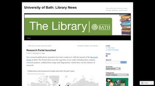 
                            3. Research Portal launched | University of Bath: Library News