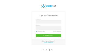 
                            8. Reseller & Hosting Account Login | ResellerClub