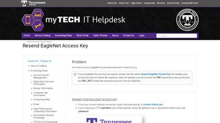 
                            8. Resend EagleNet Access Key - ITS