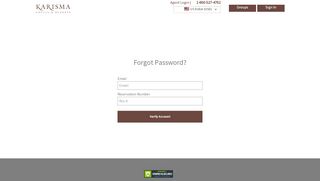 
                            3. Reservation | Karisma Hotels and Resorts | forgotPassword