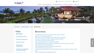 
                            8. Reservations - Hyatt Help