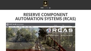 
                            8. Reserve Component Automation Systems (RCAS) - USAASC