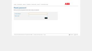 
                            5. Reset password - ABB Group - Leading digital …