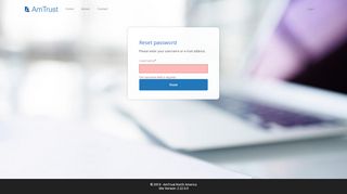 
                            9. Reset password - AmTrust North America