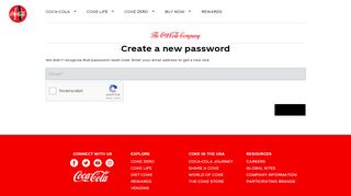 
                            7. Reset Password - Coca-Cola® | Taste The Feeling!