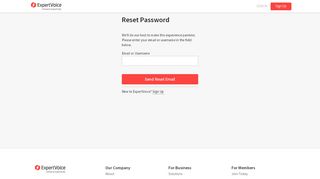 
                            2. Reset Password - ExpertVoice