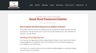 
                            9. Reset Root Password Debian – Linux Hint