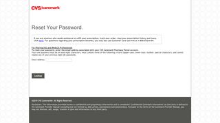 
                            7. Reset Your Password. - CVS Caremark