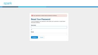 
                            1. Reset Your Password | Spark - Agilent