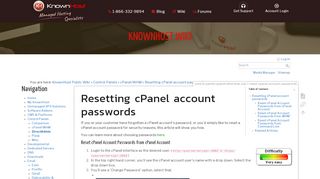 
                            8. Resetting cPanel account passwords [KnownHost Wiki]