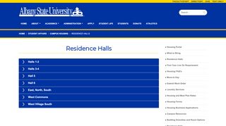 
                            5. Residence Halls - Albany State University