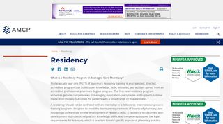 
                            4. Residency | AMCP.org