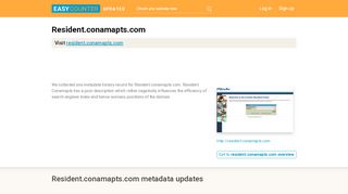 
                            9. Resident Conamapts (Resident.conamapts.com) - Login