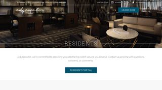 
                            3. Resident information and online portal for Edgewater