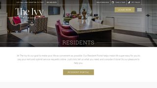 
                            3. Resident Information and Portal | The Ivy