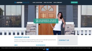 
                            2. Resident Log-In | Aspen Heights