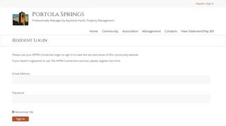 
                            6. Resident Login | Portola Springs