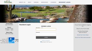 
                            8. Resident Login | The Highlands at Dove Mountain