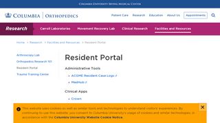 
                            10. Resident Portal | Columbia Orthopedics