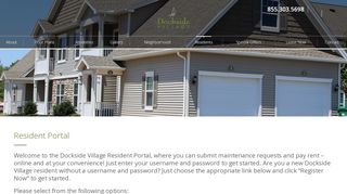 
                            7. Resident Portal - Dockside Village