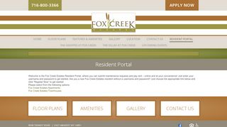 
                            8. Resident Portal - Fox Creek Estates