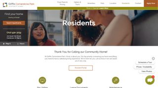 
                            1. Resident Portal – Griffis Cornerstone Park | Griffis Residential