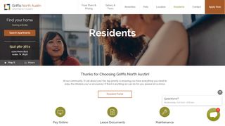 
                            4. Resident Portal – Griffis North Austin | Griffis Residential