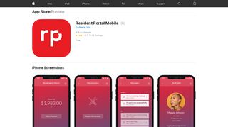 
                            4. Resident Portal Mobile on the App Store