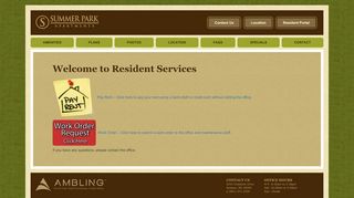 
                            4. Resident Portal - Summer Park Apartments