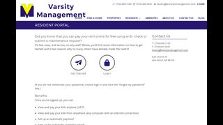 
                            9. Resident Portal - Varsity Management - Off Campus Student ...