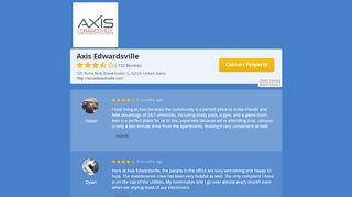 
                            8. Resident Reviews of Axis Edwardsville - Modern Message