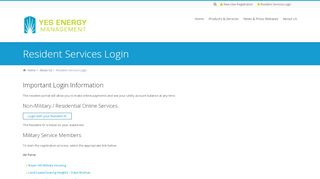 
                            1. Resident Services Login