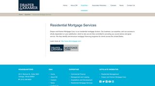 
                            1. Residential Mortgage Services | Draper and Kramer, Incorporated