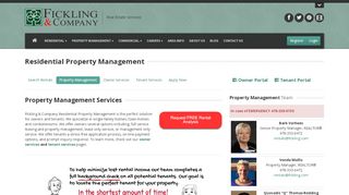 
                            2. Residential Property Management - Warner ... - Fickling & Company