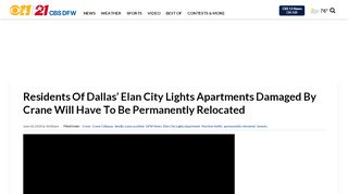 
                            8. Residents Of Dallas' Elan City Lights Apartments Damaged By Crane ...