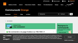 
                            6. Résolu : Se connecter a la page livebox ou 192.168.1.1 ...