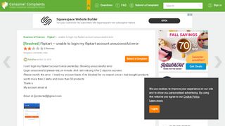 
                            2. [Resolved] Flipkart — unable to login my flipkart account ...