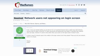 
                            9. Resolved - Network users not appearing on login …
