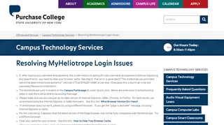 
                            2. Resolving MyHeliotrope Login Issues - Purchase College