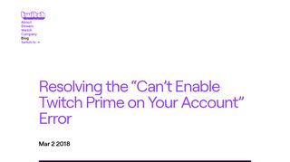 
                            9. Resolving the “Can’t Enable Twitch Prime on Your …