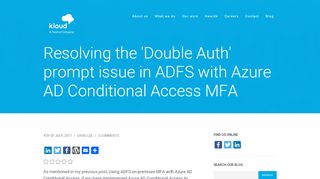 
                            10. Resolving the 'Double Auth' prompt issue in ADFS with Azure AD ...